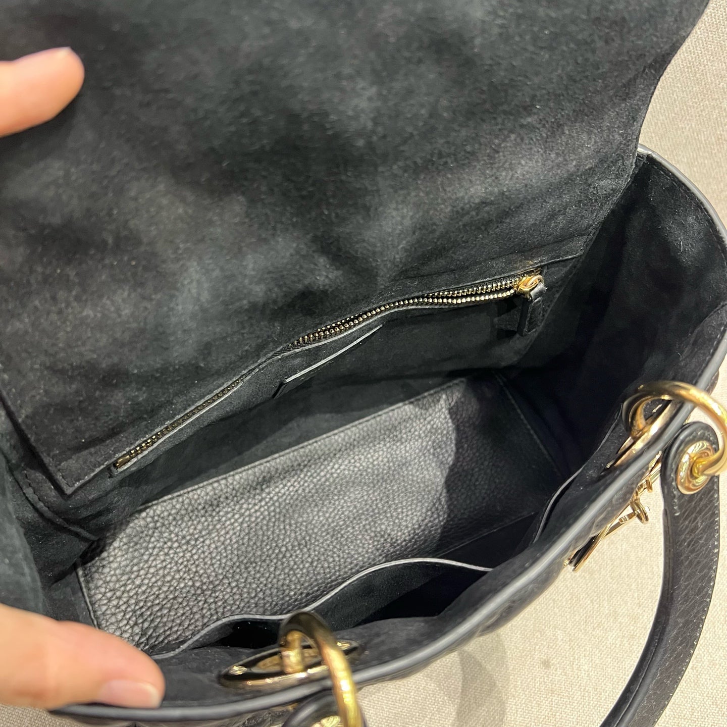 Dior - Lady Dior - Leather - Black - (medium)