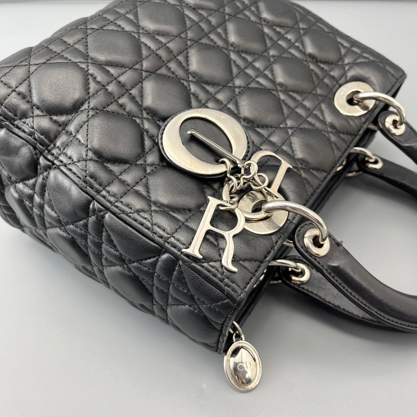 Dior - Lady Dior - Leather - Black - (Medium)