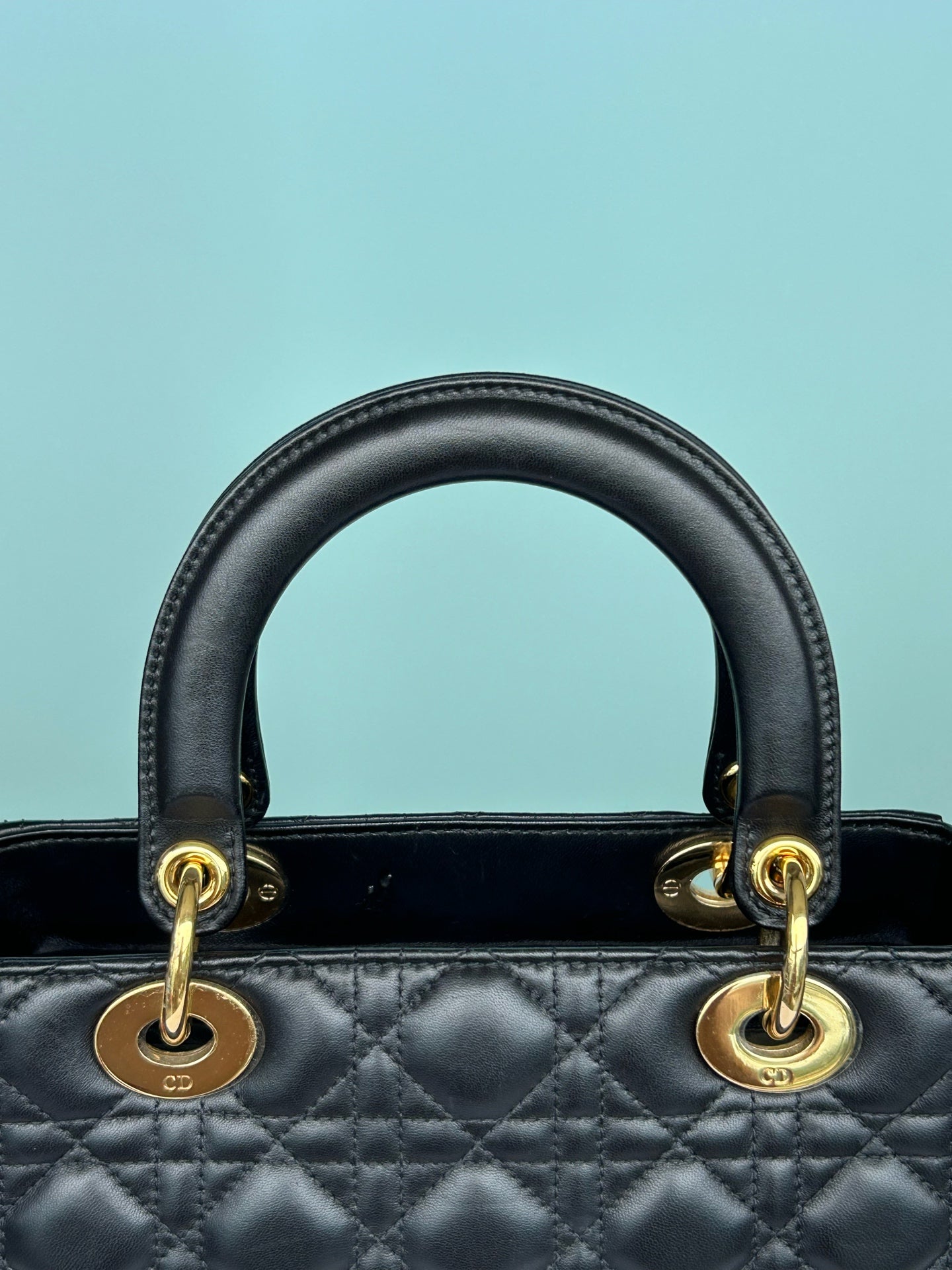 Dior - Lady Dior - Leather - Black - (medium)