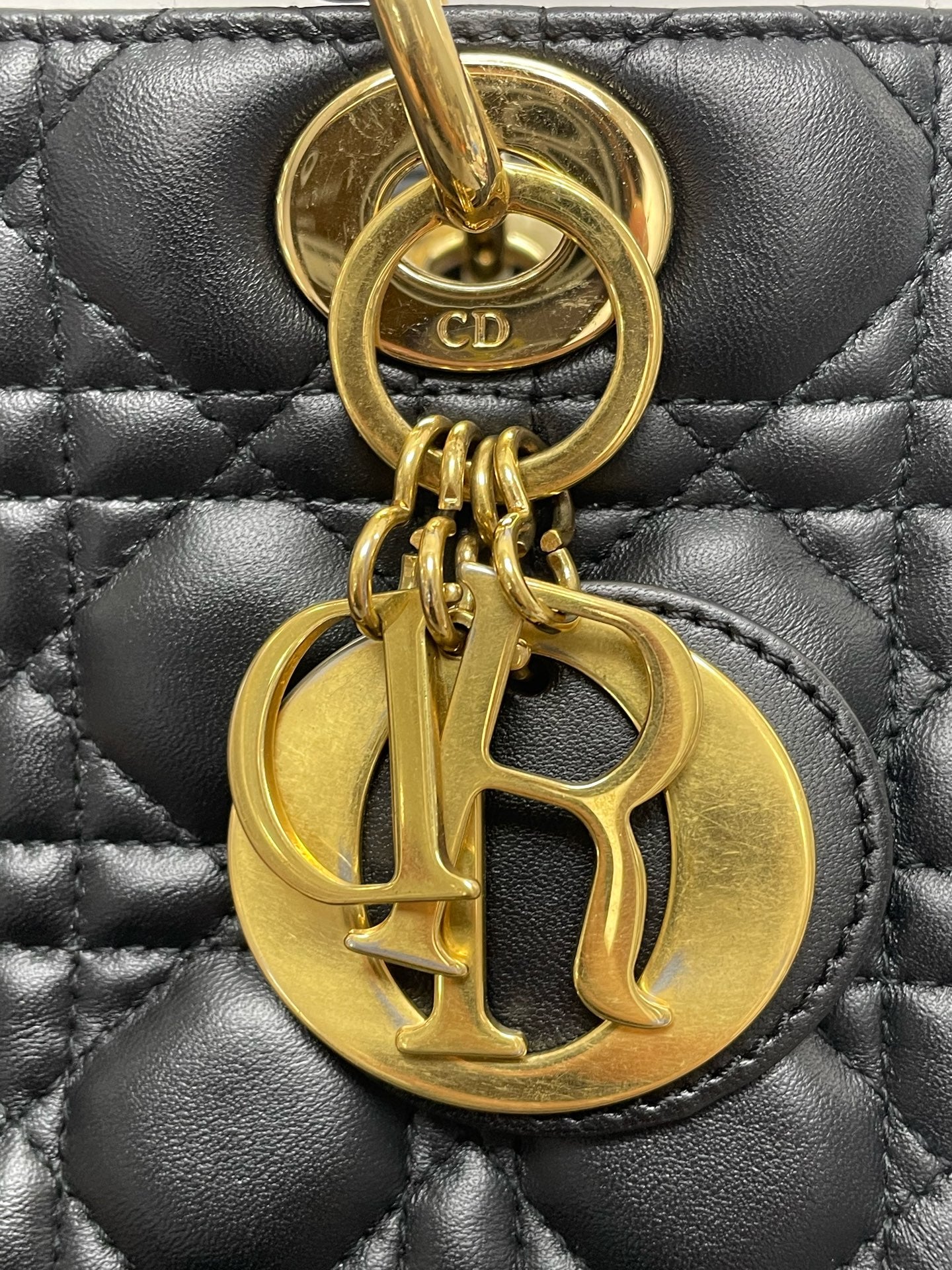 Dior - Lady Dior - Leather - Black - (medium)