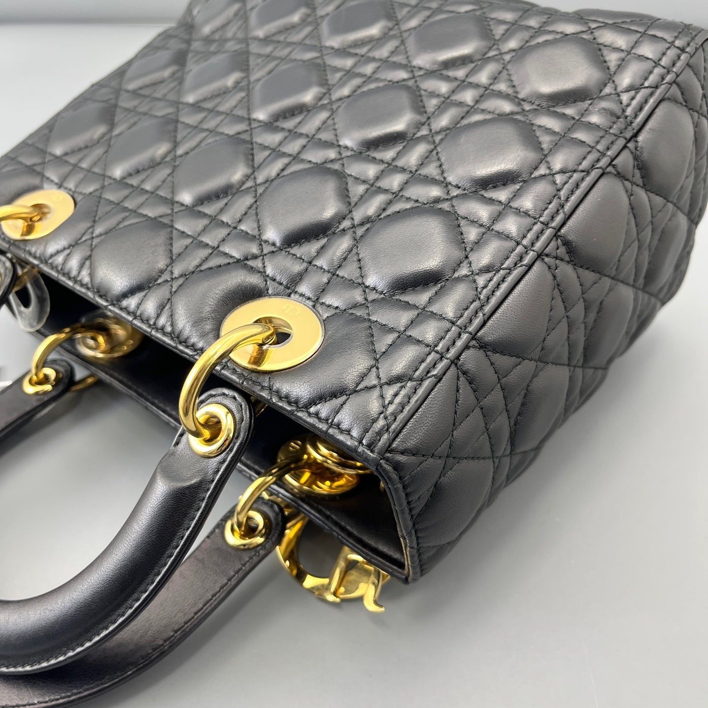Dior - Lady Dior - Leather - Black - (medium)