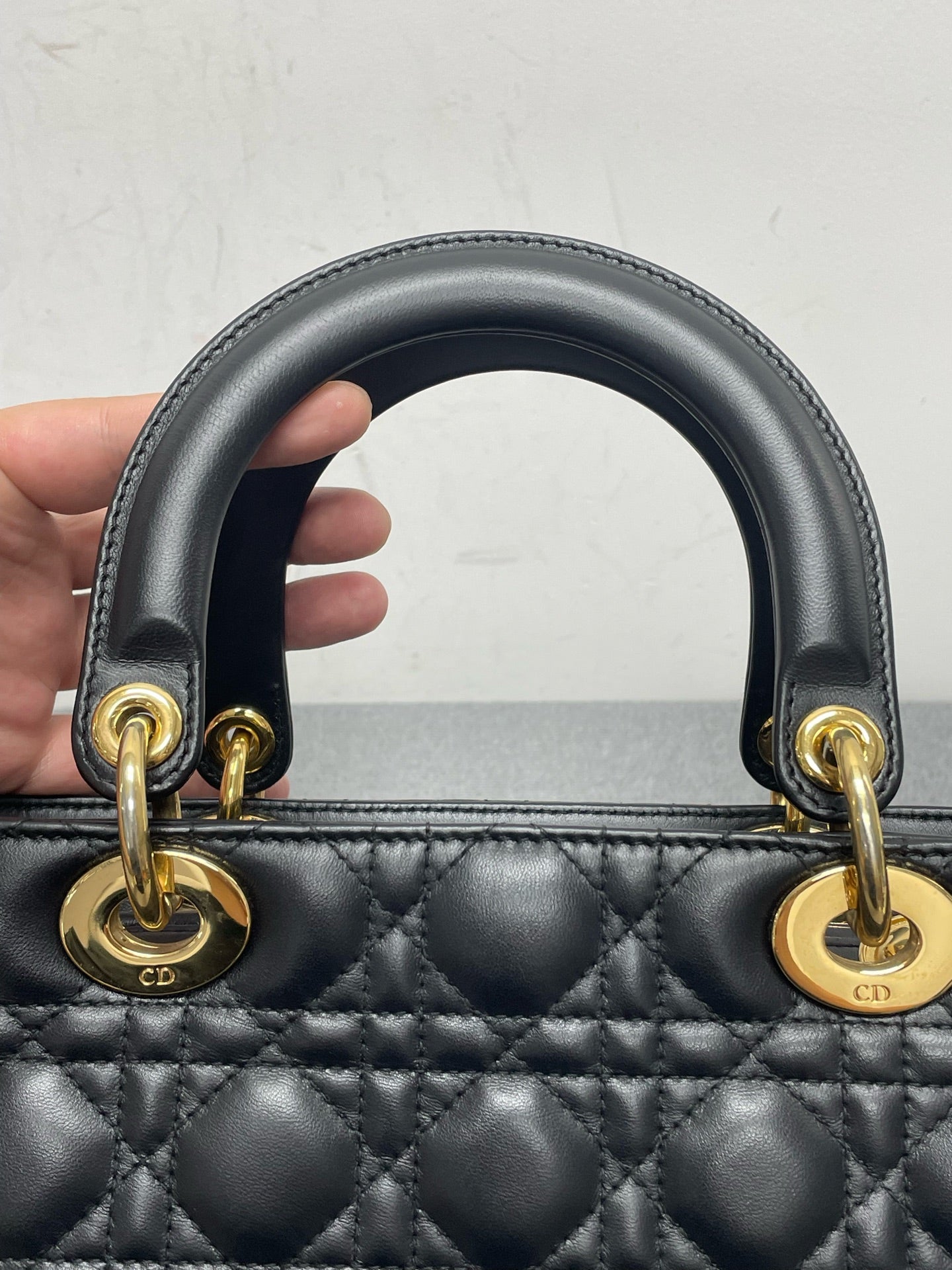 Dior - Lady Dior - Leather - Black - (medium)