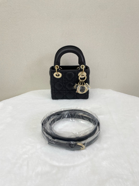 Dior - Lady Dior - Leather - Black - (mini)