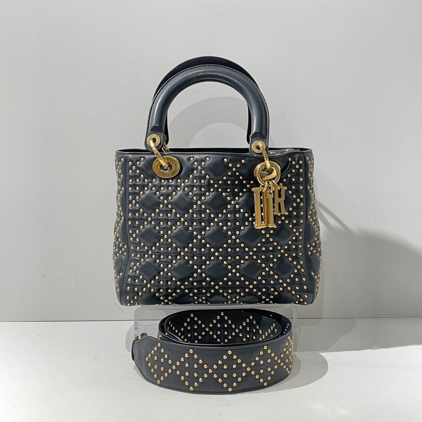 Dior - Lady Dior - Leather - Black - (mini)