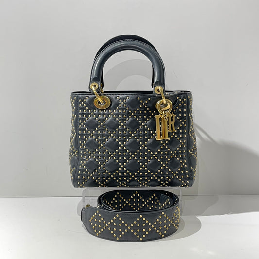Dior - Lady Dior - Leather - Black - (mini)