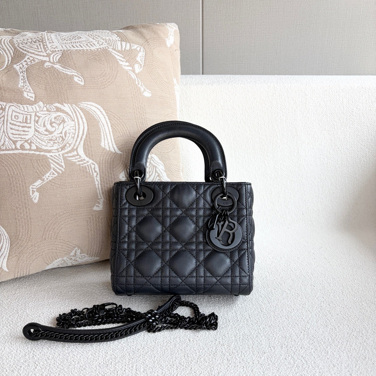 Dior - Lady Dior - Leather - Black - (mini)