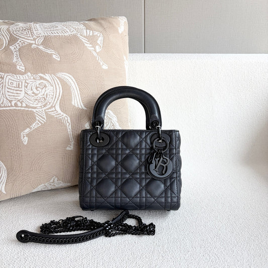 Dior - Lady Dior - Leather - Black - (mini)