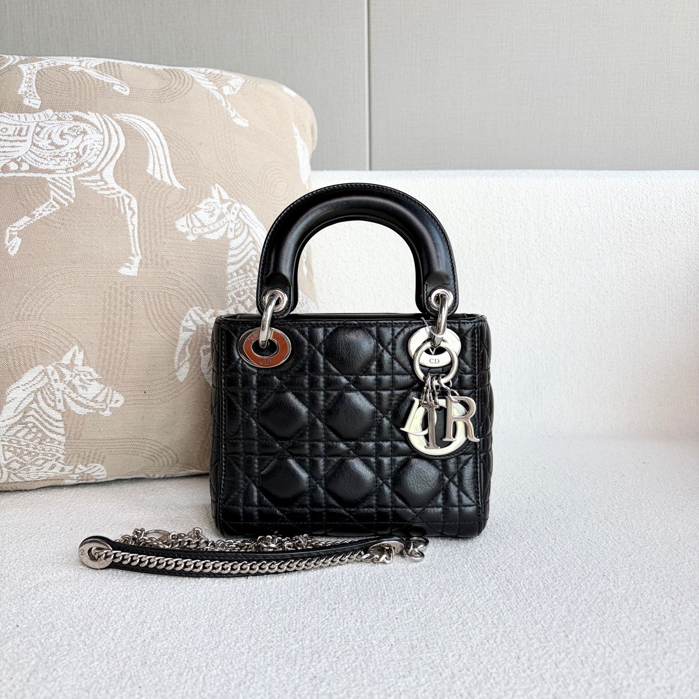 Dior - Lady Dior - Leather - Black - (mini)