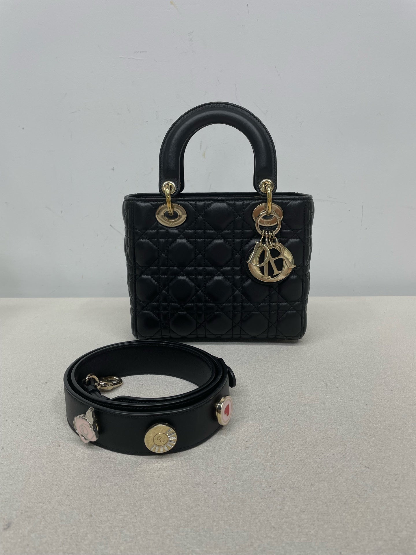 Dior - Lady Dior - Leather - Black - (mini)