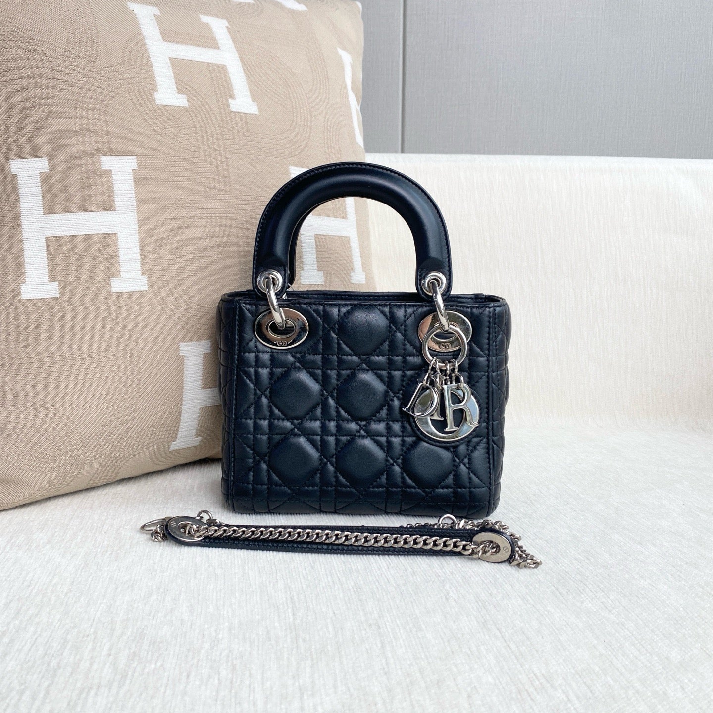 Dior - Lady Dior - Leather - Black - (mini)