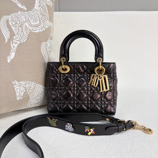 Dior - Lady Dior - Leather - Black - (mini)