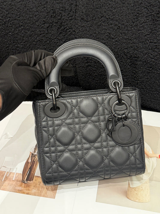 Dior - Lady Dior - Leather - Black - (mini)