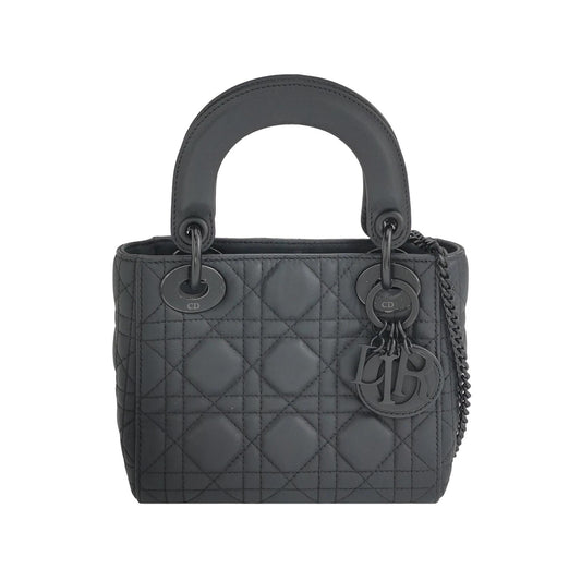 Dior - Lady Dior - Leather - Black - (mini)