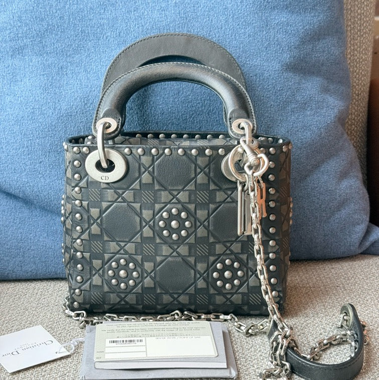 Dior - Lady Dior - Leather - Black - (mini)