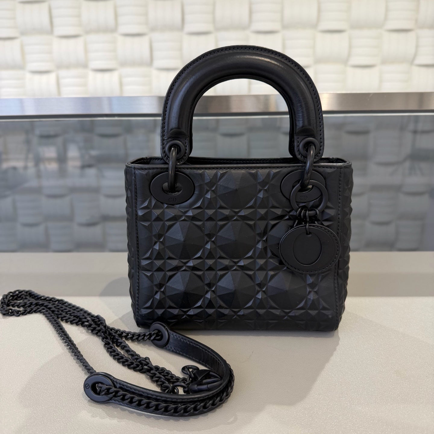 Dior - Lady Dior - Leather - Black - (mini)