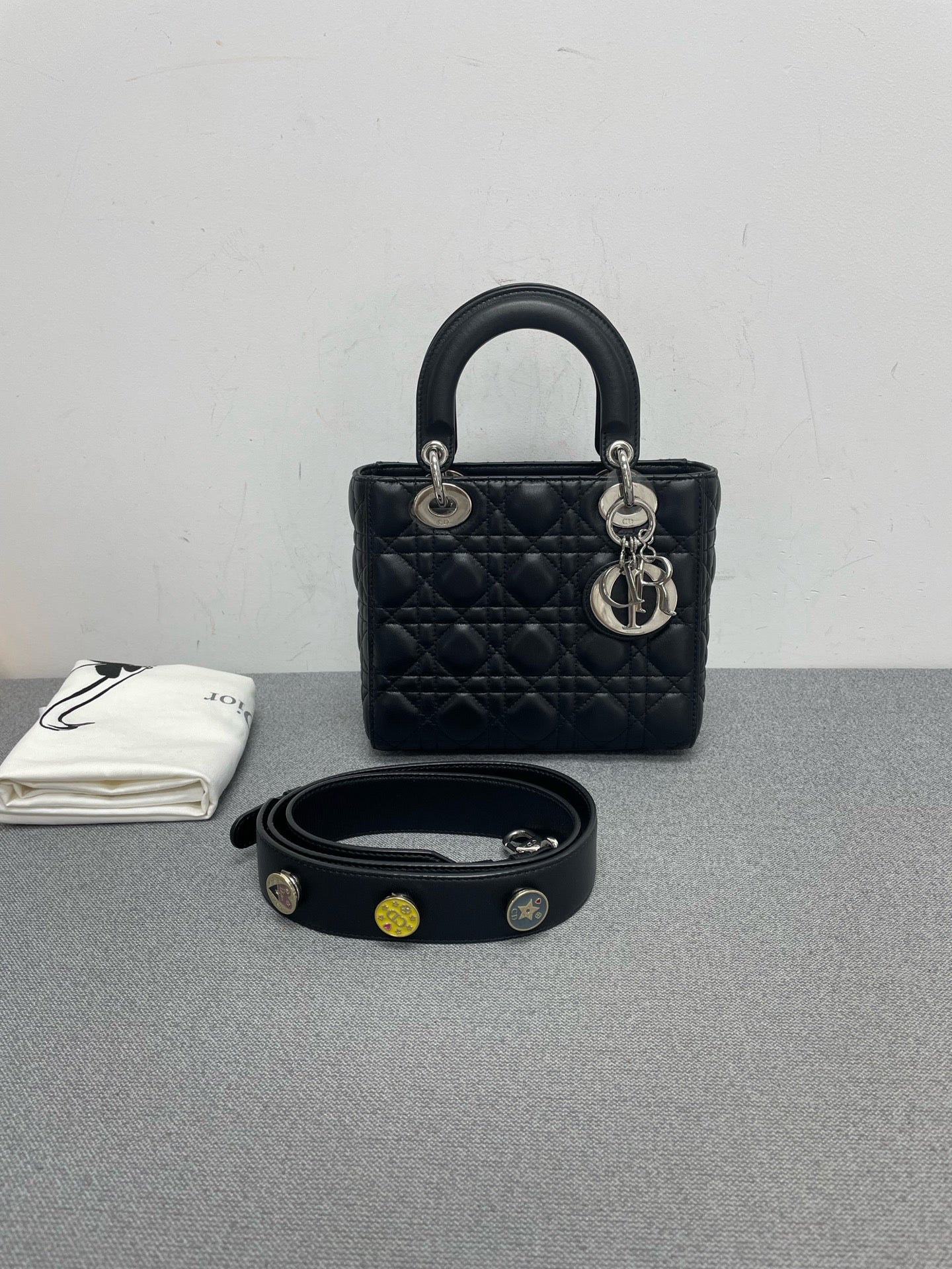 Dior - Lady Dior - Leather - Black - (mini)