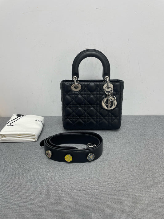 Dior - Lady Dior - Leather - Black - (mini)