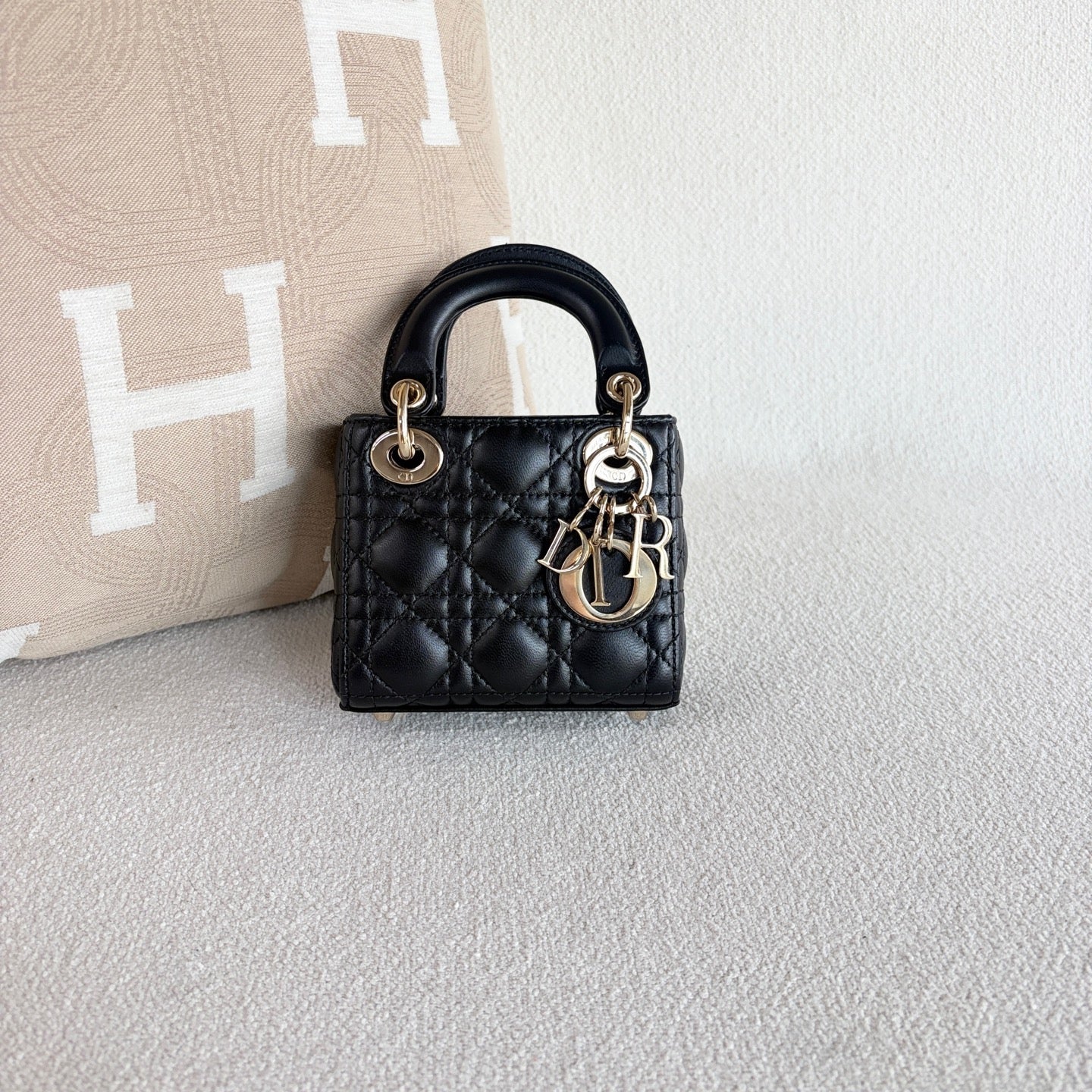 Dior - Lady Dior - Leather - Black - (mini)