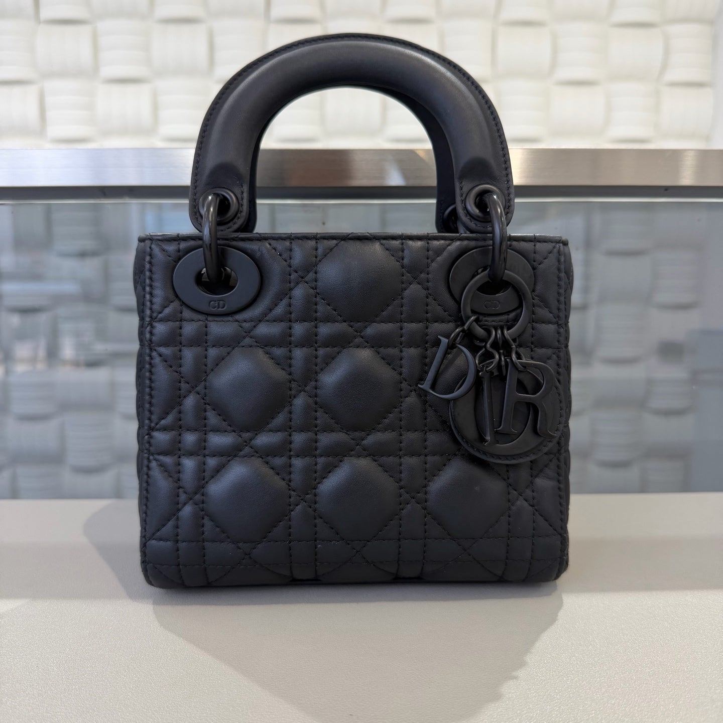 Dior - Lady Dior - Leather - Black - (mini)