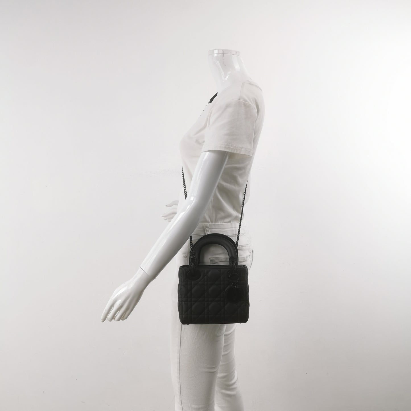 Dior - Lady Dior - Leather - Black - (mini)