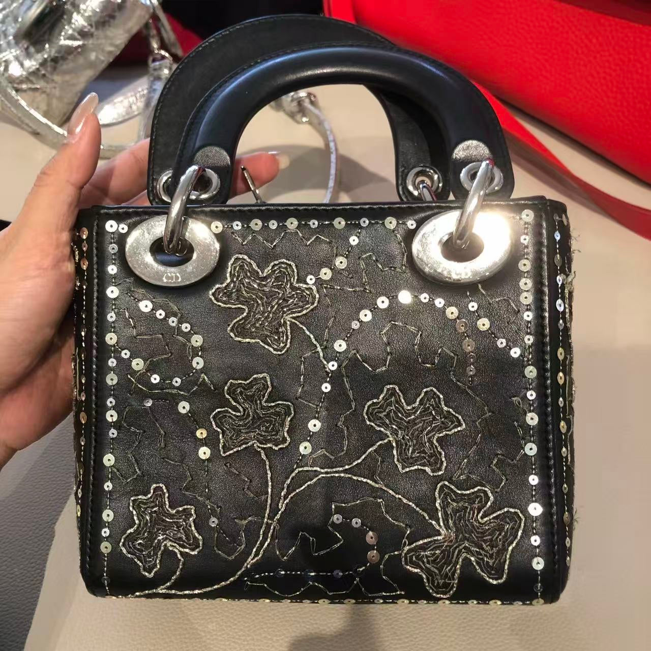 Dior - Lady Dior - Leather - Black - (mini)