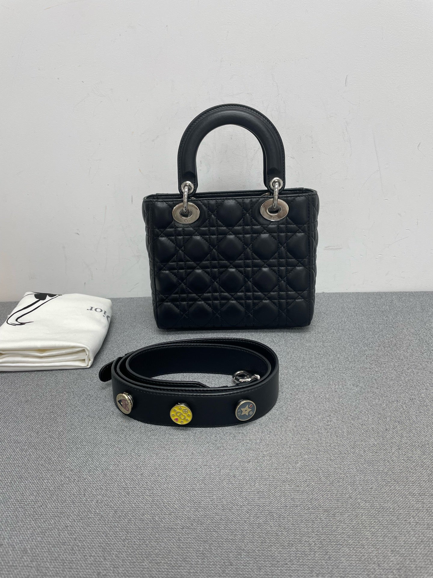 Dior - Lady Dior - Leather - Black - (mini)