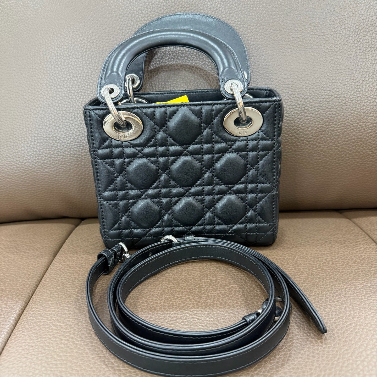 Dior - Lady Dior - Leather - Black - (mini)