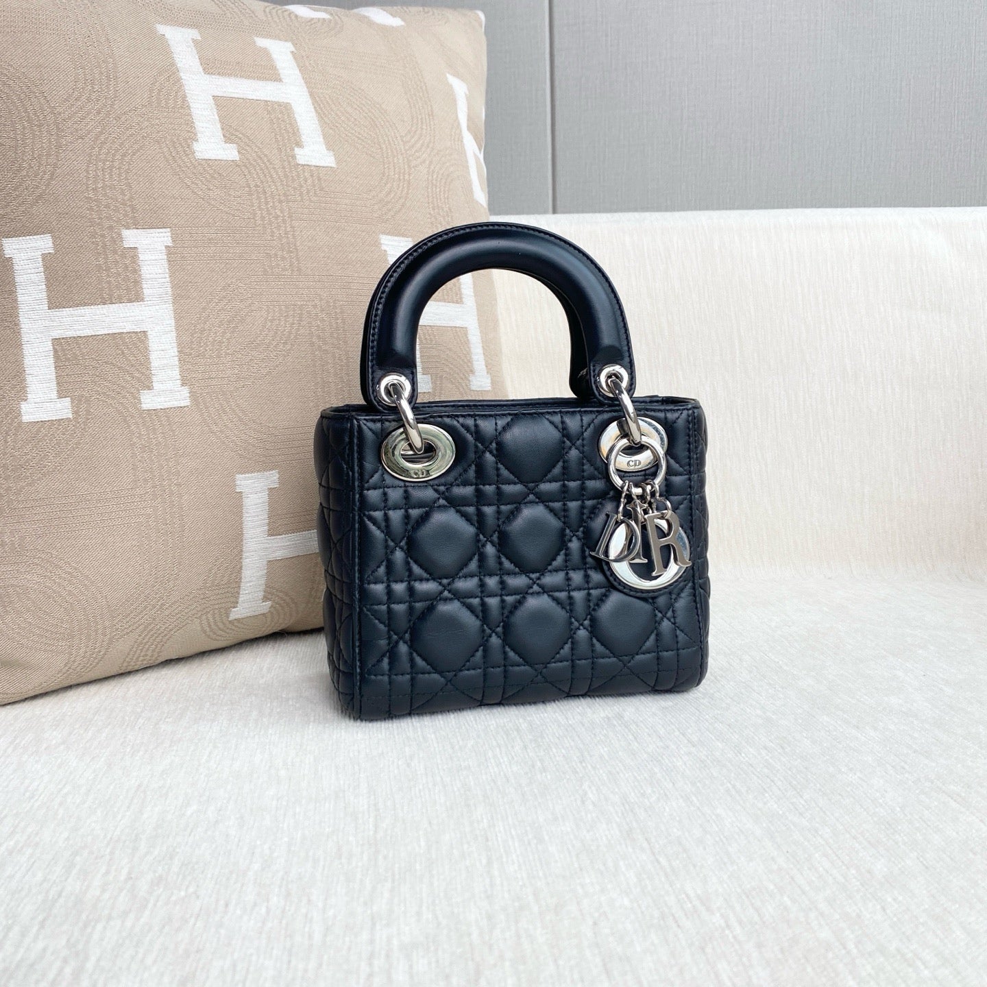 Dior - Lady Dior - Leather - Black - (mini)