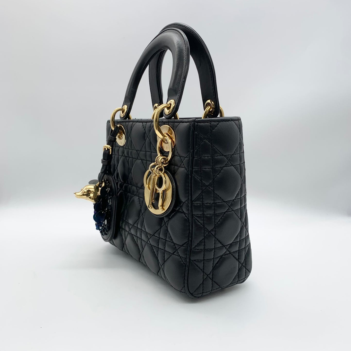 Dior - Lady Dior - Leather - Black - (mini)