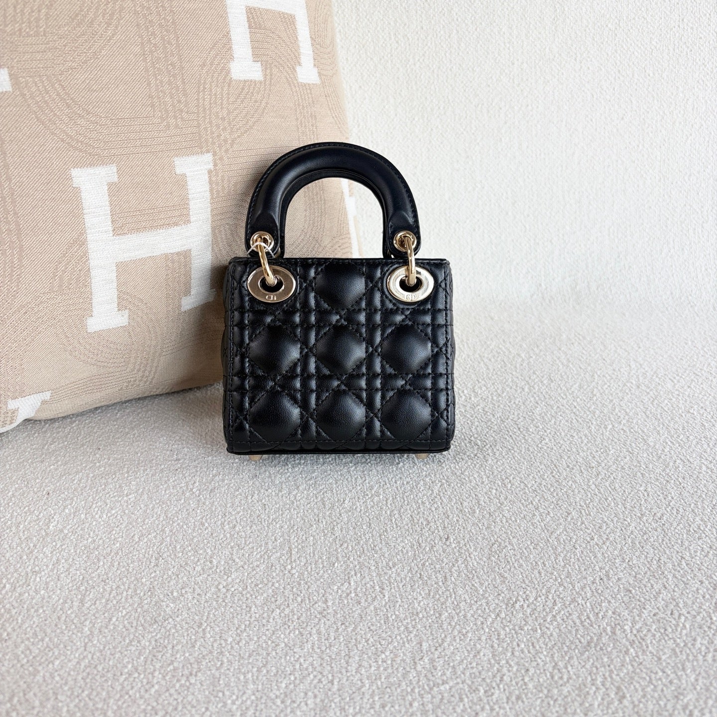Dior - Lady Dior - Leather - Black - (mini)