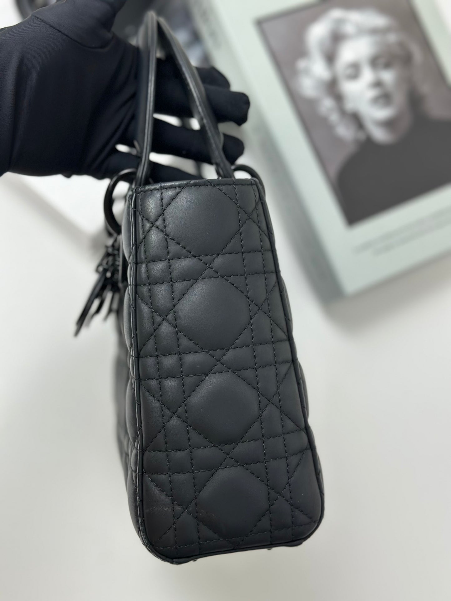 Dior - Lady Dior - Leather - Black - (mini)