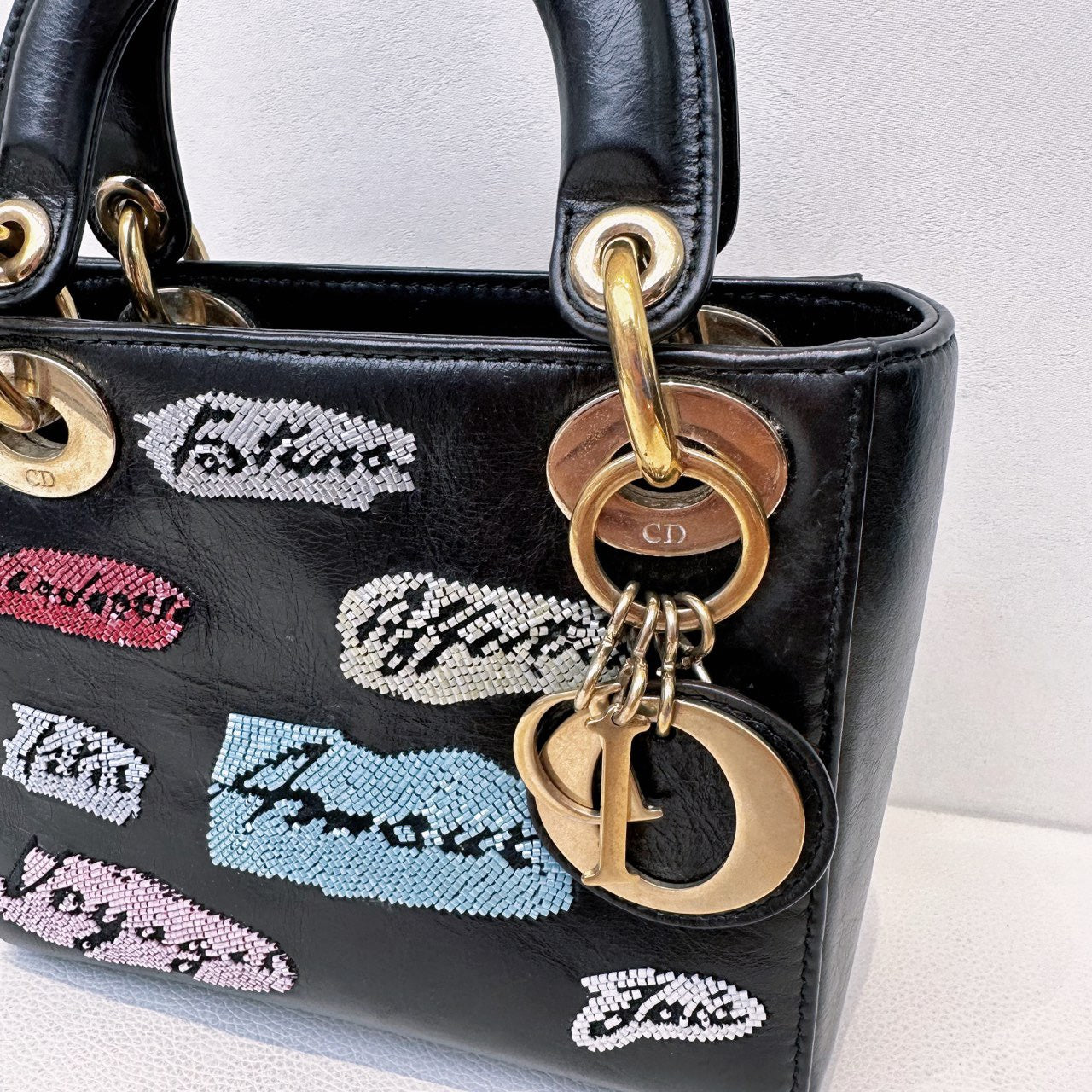 Dior - Lady Dior - Leather - Black - (mini)