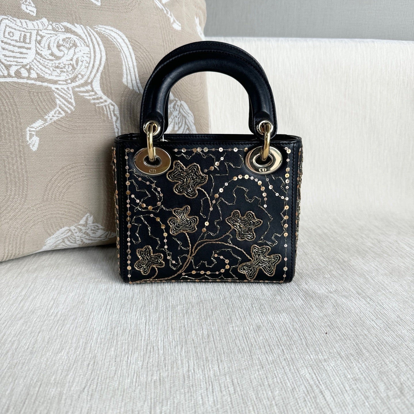Dior - Lady Dior - Leather - Black - (mini)