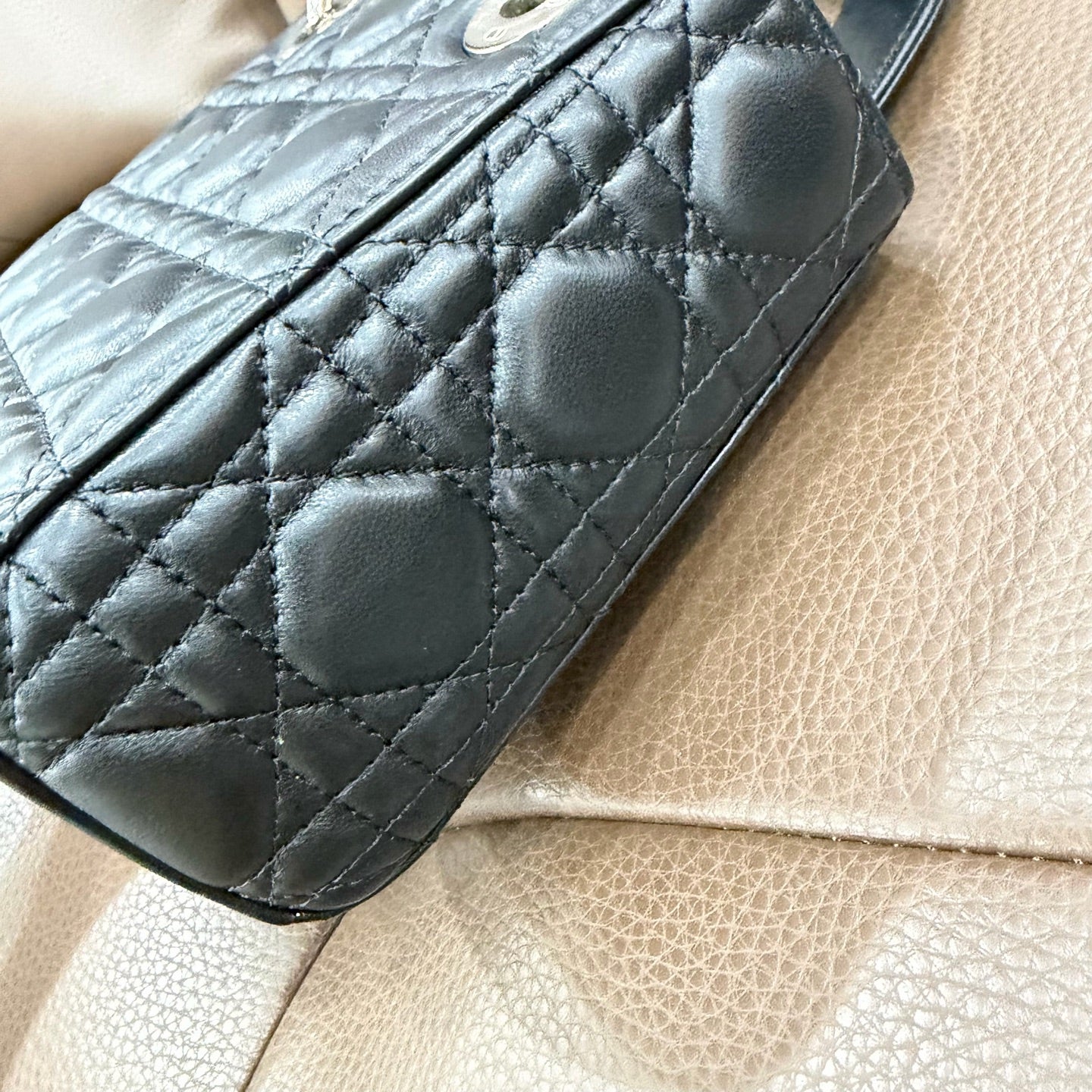 Dior - Lady Dior - Leather - Black - (mini)