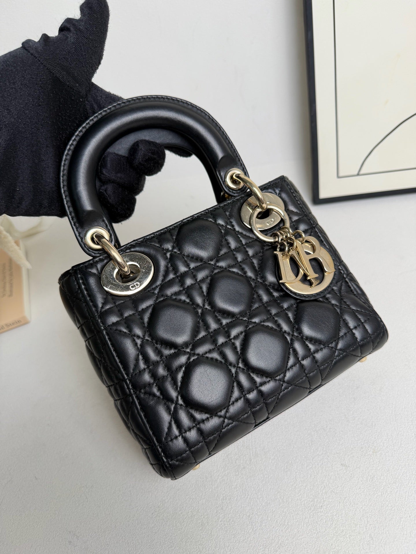 Dior - Lady Dior - Leather - Black - (mini)