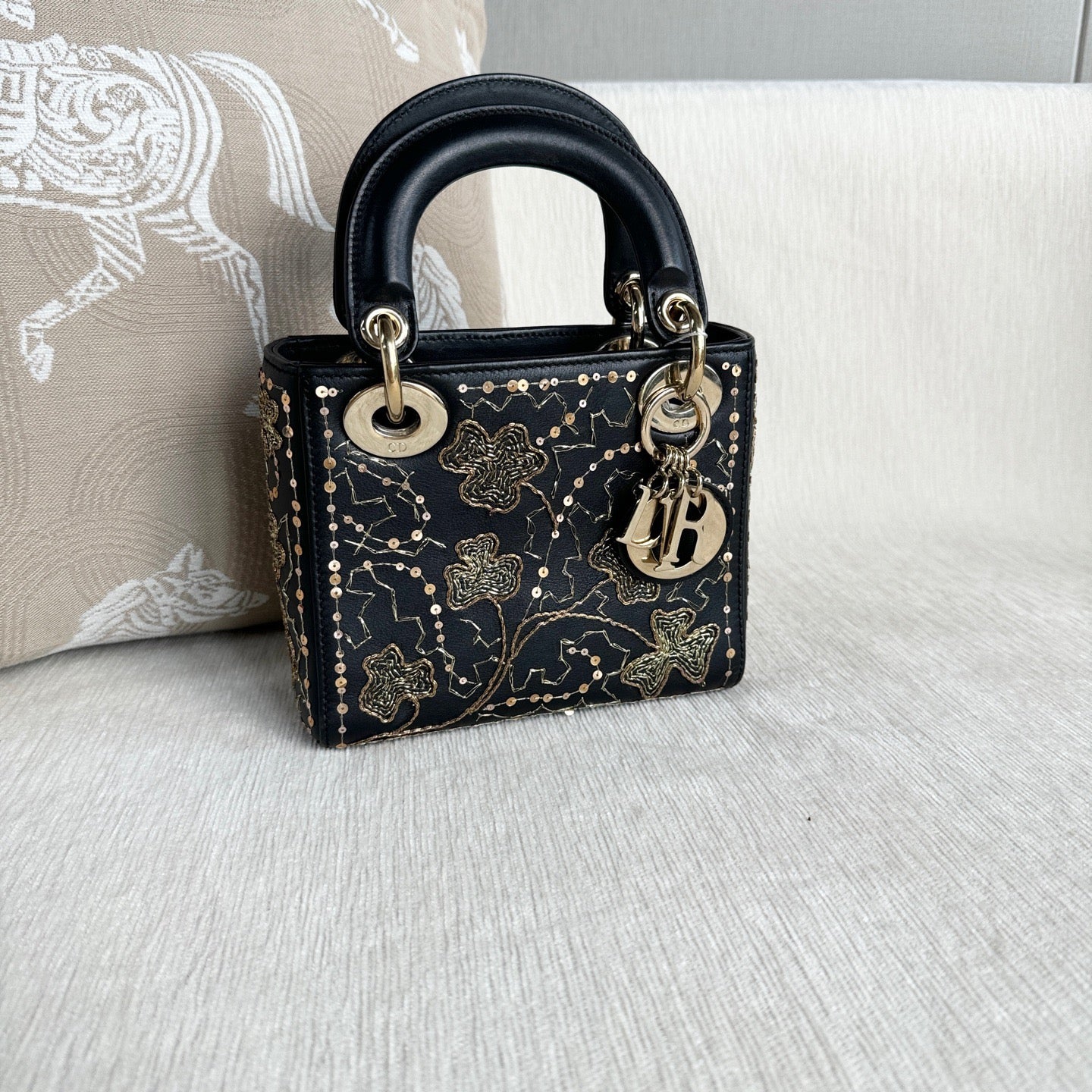 Dior - Lady Dior - Leather - Black - (mini)
