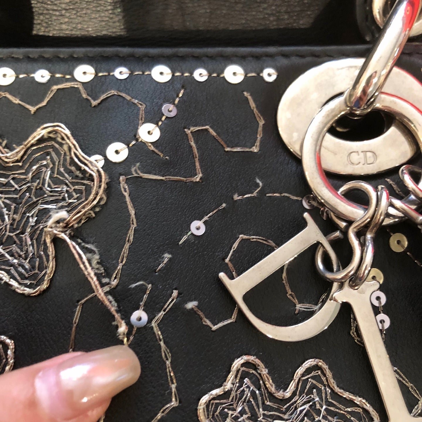 Dior - Lady Dior - Leather - Black - (mini)