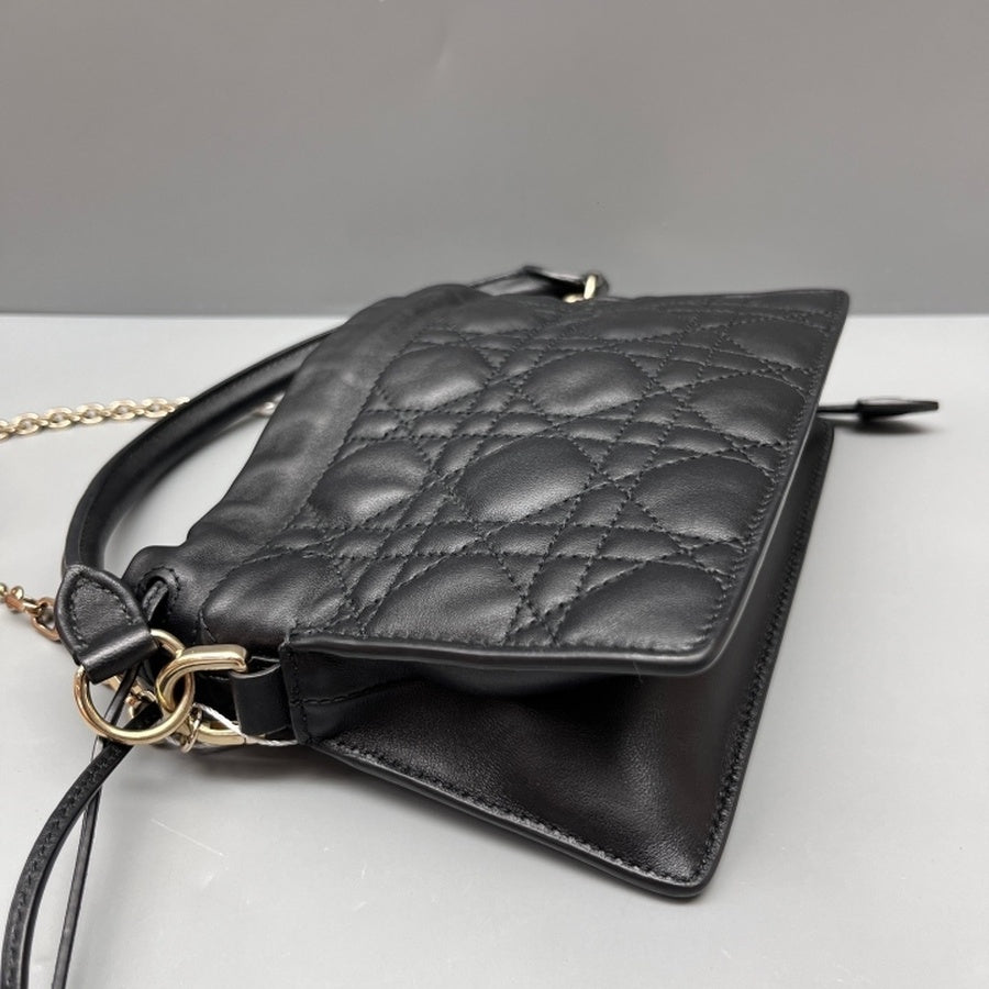 Dior - Lady Dior - Leather - Black - (mini)