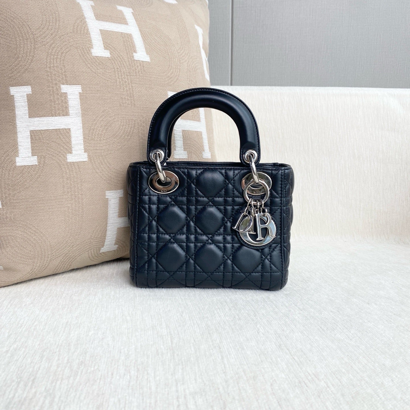 Dior - Lady Dior - Leather - Black - (mini)