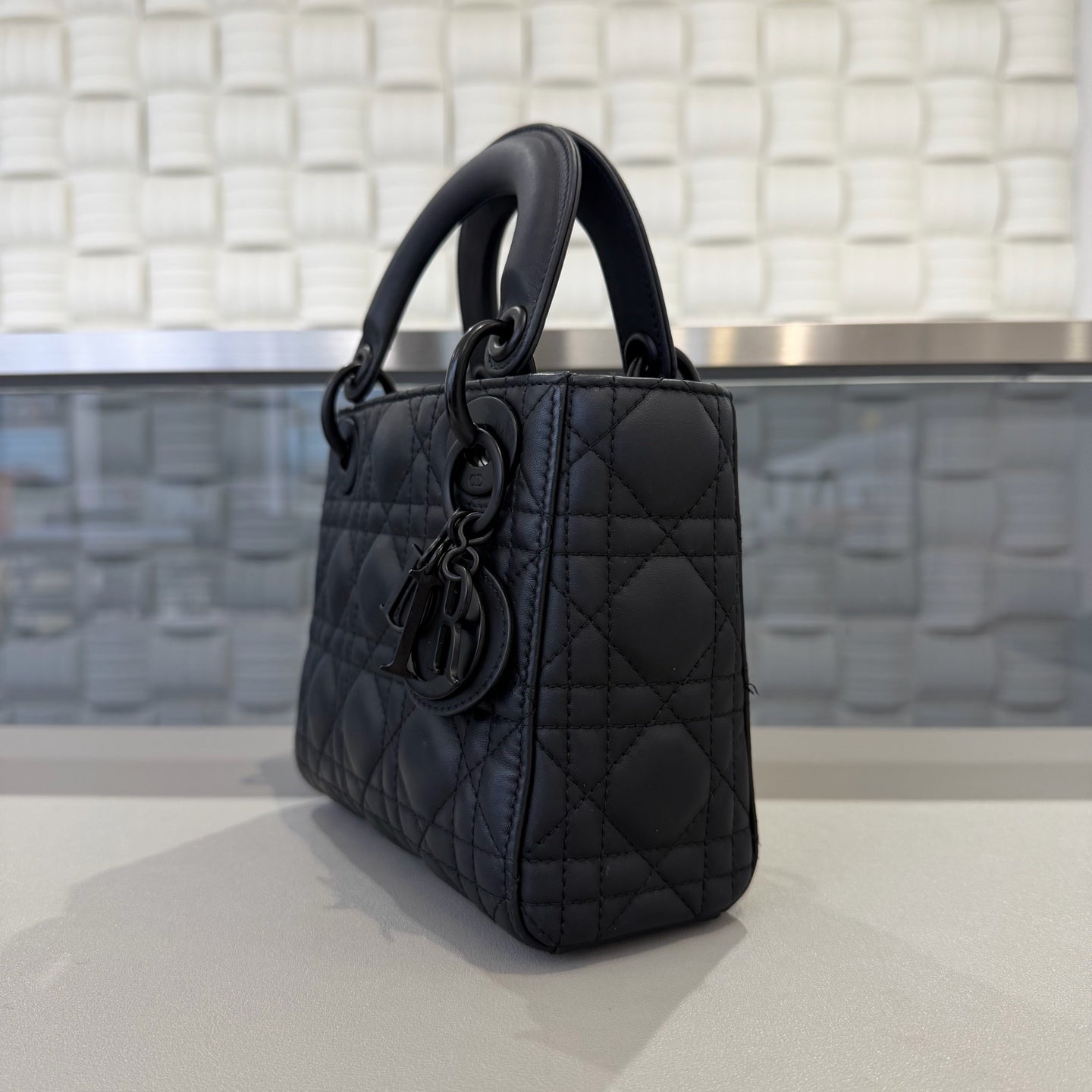 Dior - Lady Dior - Leather - Black - (mini)