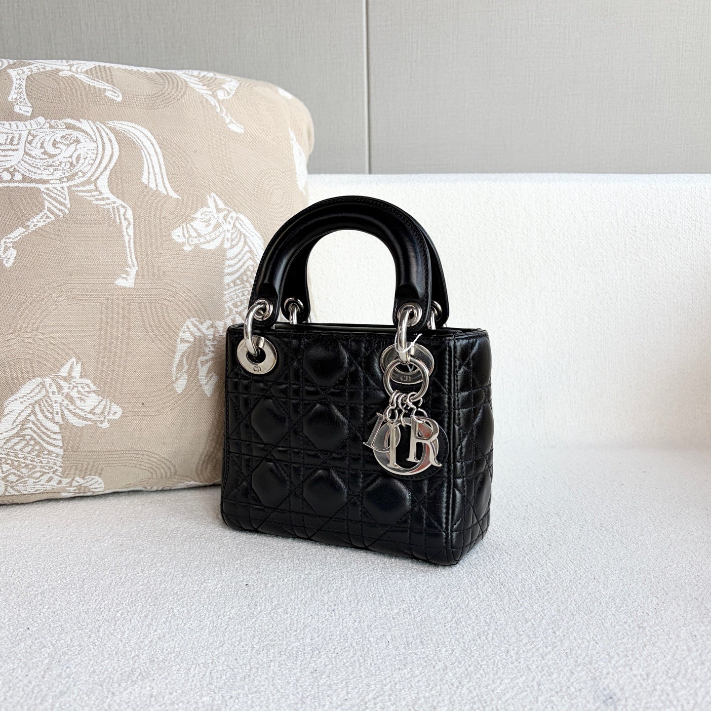 Dior - Lady Dior - Leather - Black - (mini)