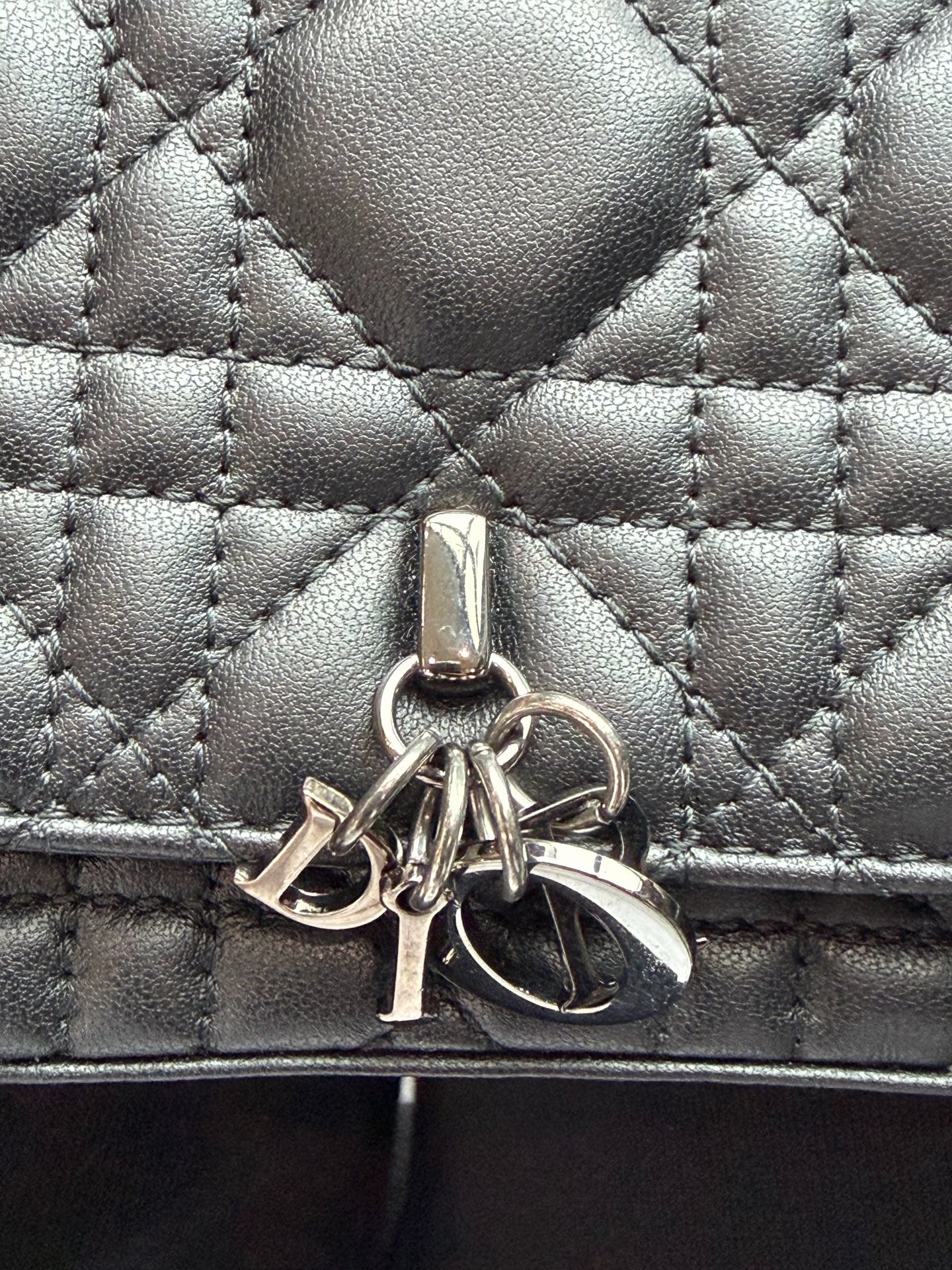 Dior - Lady Dior - Leather - Black - (mini)