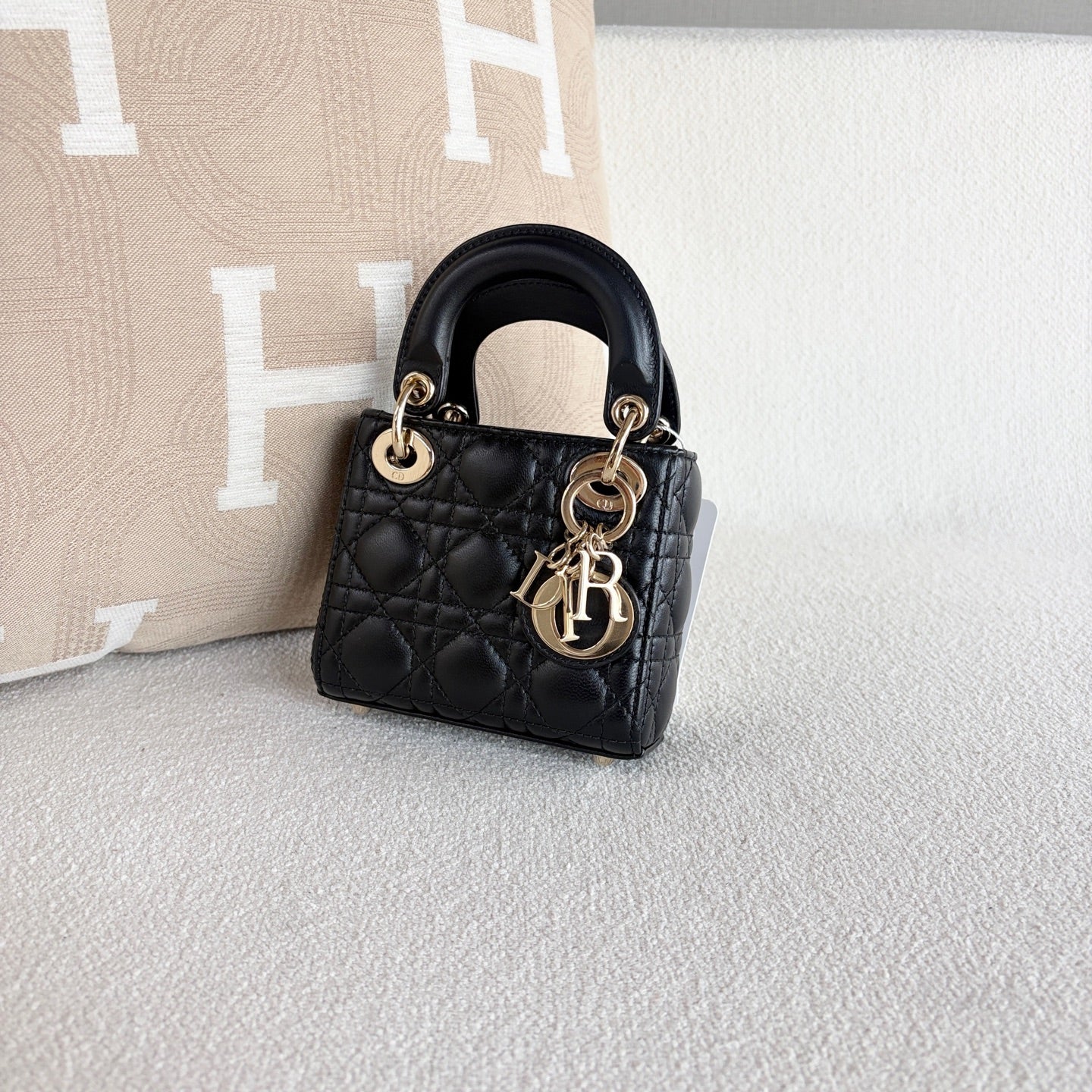 Dior - Lady Dior - Leather - Black - (mini)