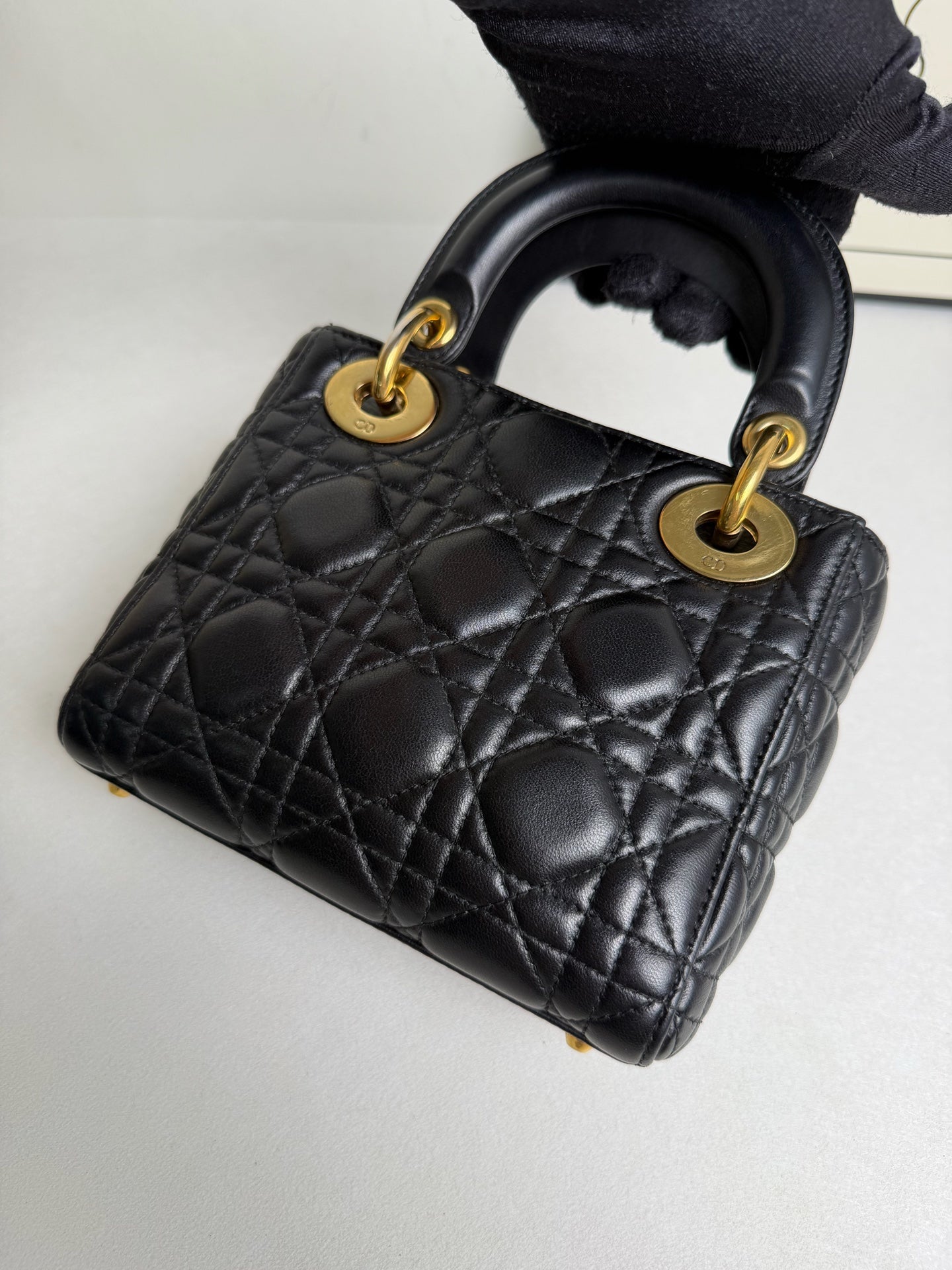 Dior - Lady Dior - Leather - Black - (mini)