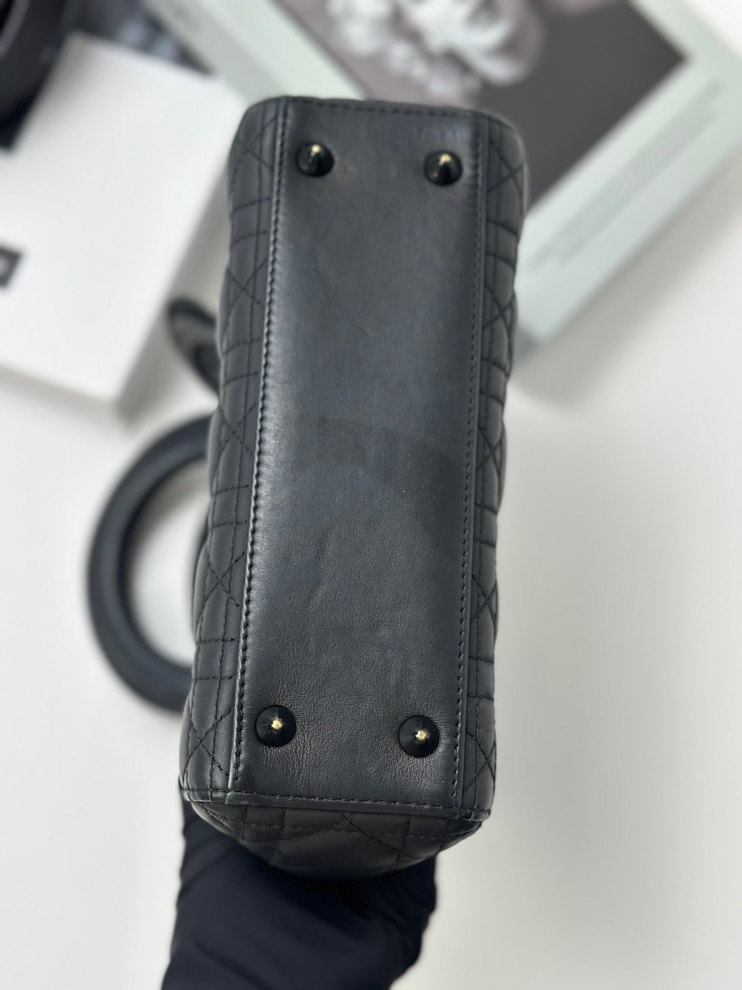 Dior - Lady Dior - Leather - Black - (mini)
