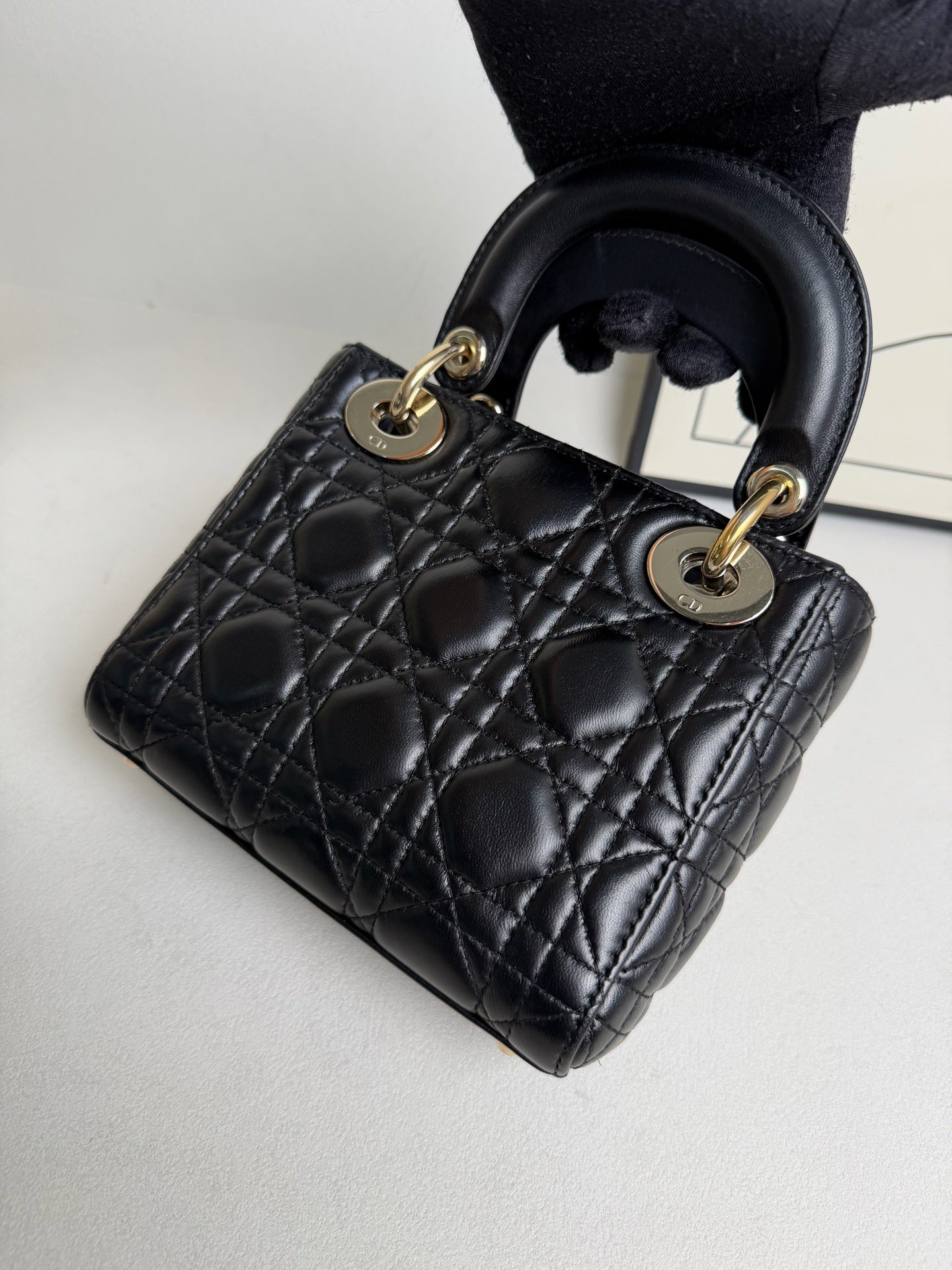 Dior - Lady Dior - Leather - Black - (mini)