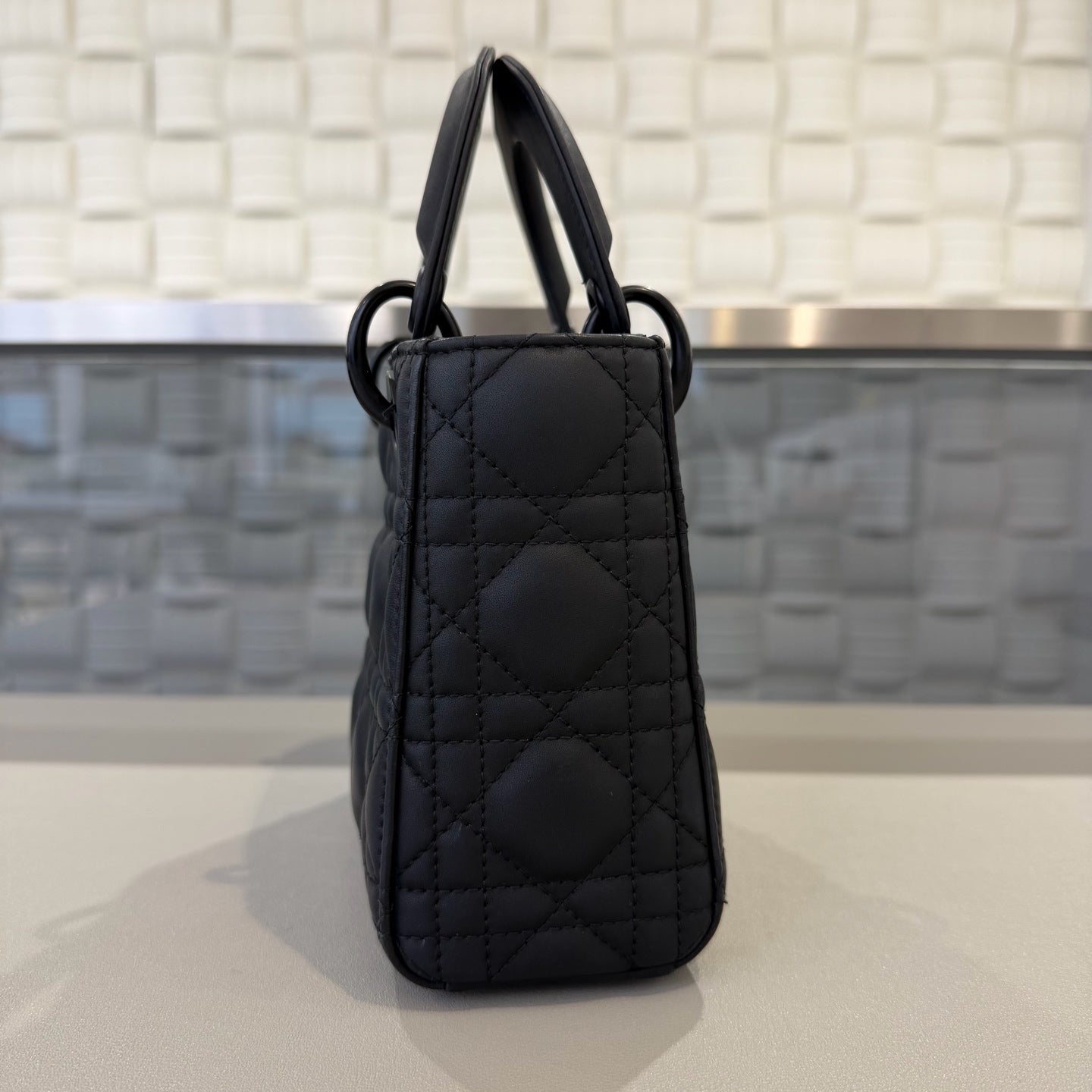 Dior - Lady Dior - Leather - Black - (mini)