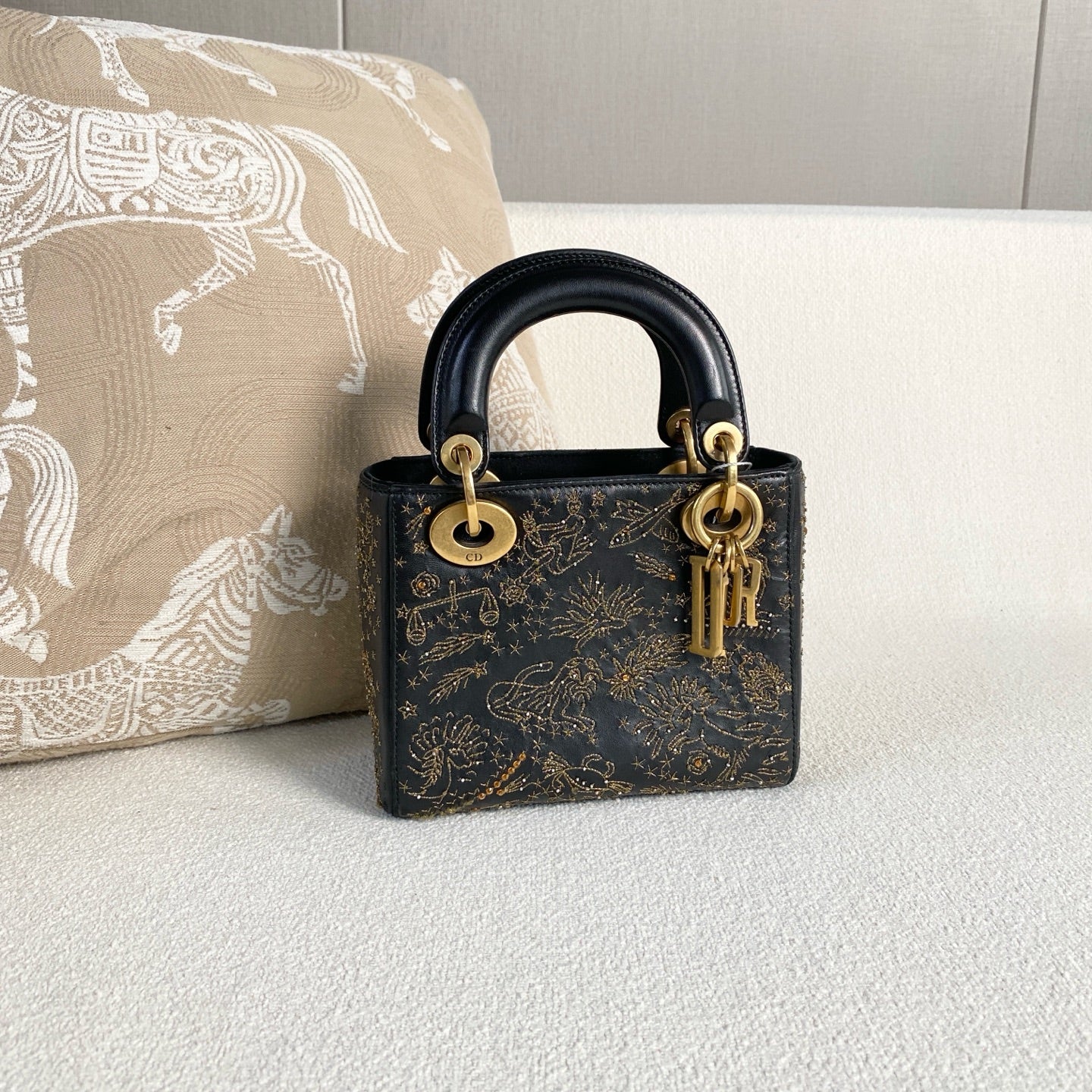 Dior - Lady Dior - Leather - Black - (mini)