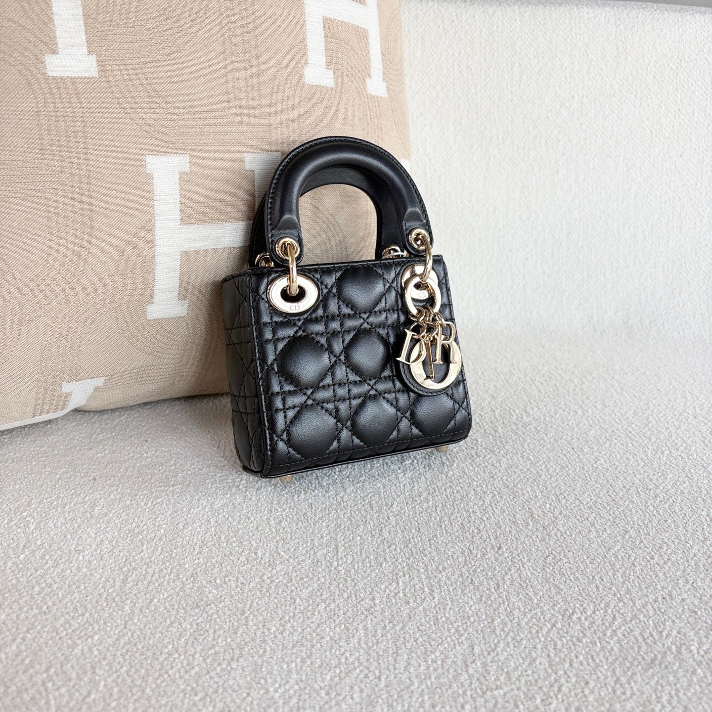 Dior - Lady Dior - Leather - Black - (mini)
