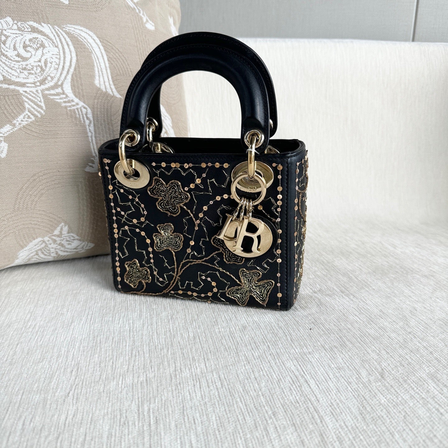 Dior - Lady Dior - Leather - Black - (mini)